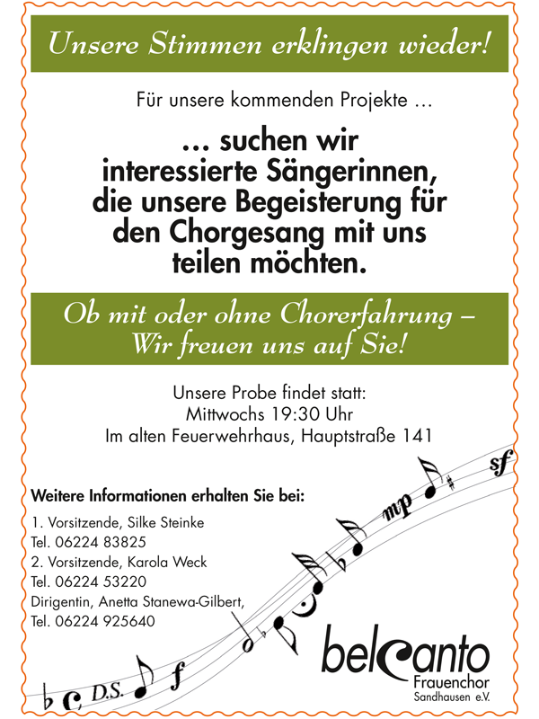 Herbstfest brim Belcanto Sandhausen